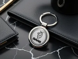 Saab Anello Porta Chiavi Lega Elegante Stile Ricercato
